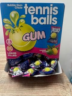 Tennis ball gum